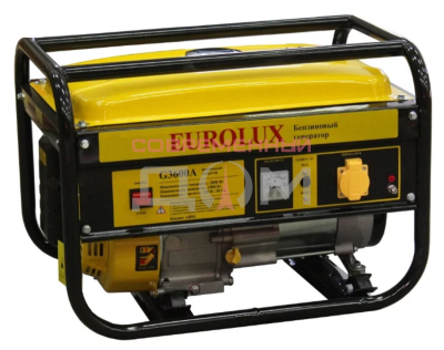 Электрогенератор бензо Eurolux G3600A 64/1/37